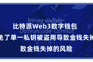 比特派Web3数字钱包 灵验幸免了单一私钥被盗用导致金钱失掉的风险