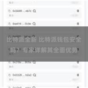 比特派全新 比特派钱包安全吗？专家详解其全面优势