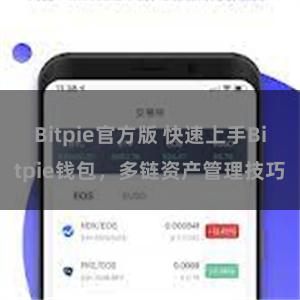 Bitpie官方版 快速上手Bitpie钱包，多链资产管理技巧